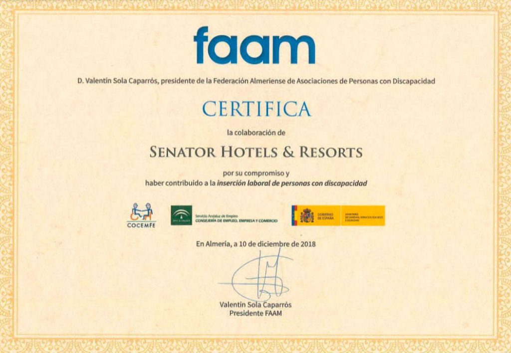certificado faam shr